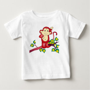 Sweet Red Monkey Baby-Shirt