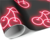 Sweet Red Neon Cherry Pattern Cadeaupapier (Rol Hoek)