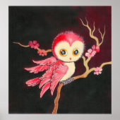 Sweet Red Owl Poster (Voorkant)