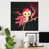 Sweet Red Owl Poster (Thuiskantoor)