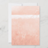 Sweet Red Poppy Wedding Kaart (Achterkant)