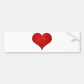 Sweet Red Valentijn Love Heart Bumpersticker (Voorkant)