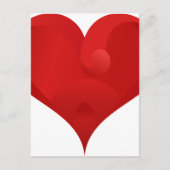 Sweet Red Valentijn Love Heart Feestdagenkaart (Voorkant)