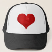 Sweet Red Valentijn Love Heart Trucker Pet (Voorkant)