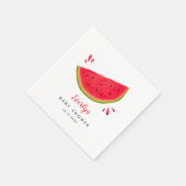 Sweet Red Watermelon Zomer Baby shower Servet (Hoek)