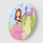 Sweet Redhead Princess Persoonlijk Grote Klok (Hoek)
