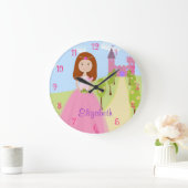 Sweet Redhead Princess Persoonlijk Grote Klok (Huis)