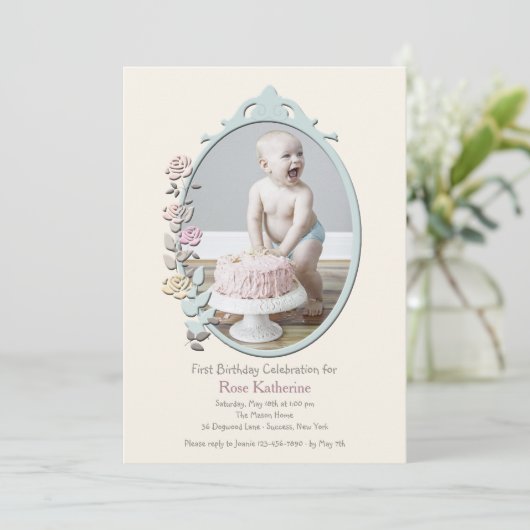 Sweet Reflection Fotouitnodiging Kaart (Staand voorkant)