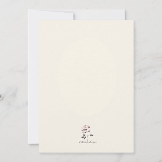 Sweet Reflection Fotouitnodiging Kaart (Achterkant)