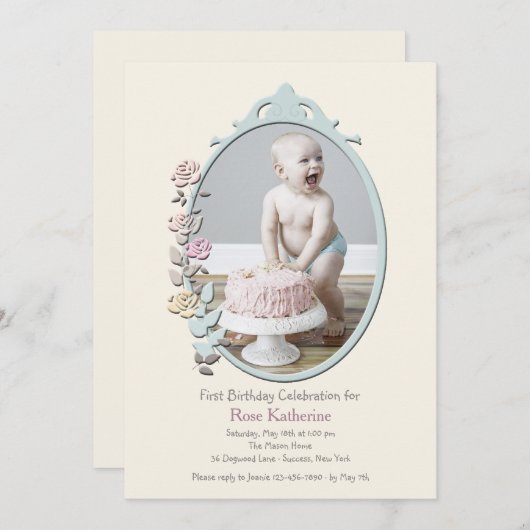 Sweet Reflection Fotouitnodiging Kaart (Voorkant / Achterkant)