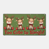 Sweet Reindeer Pair in Holiday Snowfall Bureaumat (Voorkant)