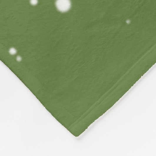 Sweet Reindeer Pair in Holiday Snowfall Fleece Deken (Hoek)