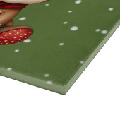 Sweet Reindeer Pair in Holiday Snowfall Snijplank (Hoek)