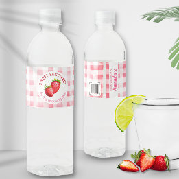 Sweet Relief Hangover Kit Bachelorette Aardbei Waterfles Etiket