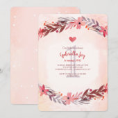 Sweet Remembrance Invitation Kaart (Voorkant / Achterkant)