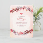 Sweet Remembrance Invitation Kaart (Staand voorkant)