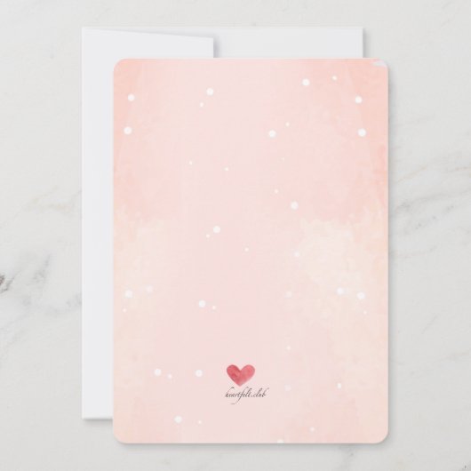 Sweet Remembrance Invitation Kaart (Achterkant)