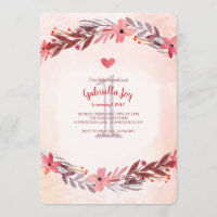 Sweet Remembrance Invitation