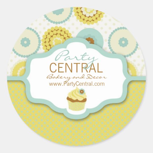 Sweet Retro Business Sticker (Voorkant)