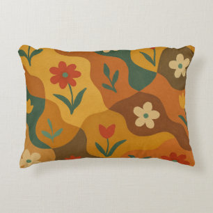 Sweet Retro Country Garden Patroon Accent Kussen