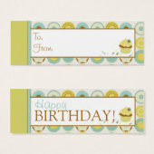 Sweet Retro Skinny Gift Label Mini Visitekaartjes (Voorkant /achterkant)