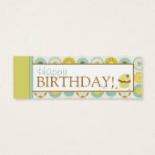 Sweet Retro Skinny Gift Label Mini Visitekaartjes (Achterkant)