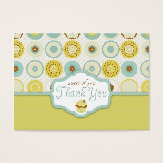 Sweet Retro TY Gift Label Visitekaartjes (Voorkant)