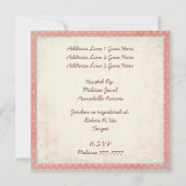 Sweet Retro Unisex Elephant Baby shower Kaart (Achterkant)