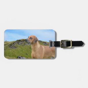 Sweet Rhodesian Ridgeback Dog Bagagelabel