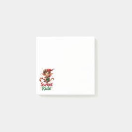 Sweet Ride Elf Christmas Post-it® Notes