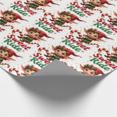 Sweet Ride Elf Christmas Wrapping Paper Cadeaupapier (Hoek)