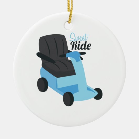 Sweet Ride Keramisch Ornament (Voorkant)