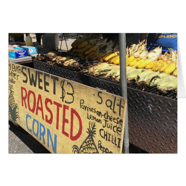 Sweet Roasted Corn, Street Fair, New York City NYC (Voorkant Horizontaal)