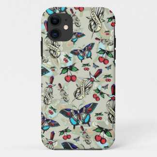 Sweet Rockabilly Revenge in subtiel bruin. iPhone 11 Hoesje