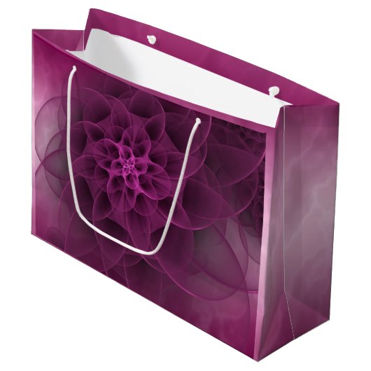 Sweet Romance Fuchsia Marble Groot Cadeauzakje (Voorkant Gekanteld)