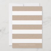 Sweet Romance Kraft Douche / Uitnodiging voor een  (Achterkant)