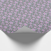 Sweet Romantic Abstract roze bloemenpatroon Cadeaupapier (Hoek)