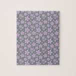 Sweet Romantic Abstract roze bloemenpatroon Legpuzzel<br><div class="desc">Sweet Romantic Abstract roze bloemenpatroon</div>