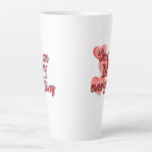 Sweet Romantic, "Jij bent mijn Alles" harten Latte Mok (Voorkant)