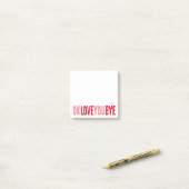 Sweet Romantic Love Notes Rood Roze Sticky Notes (Op bureau)