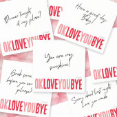Sweet Romantic Love Notes Rood Roze Sticky Notes
