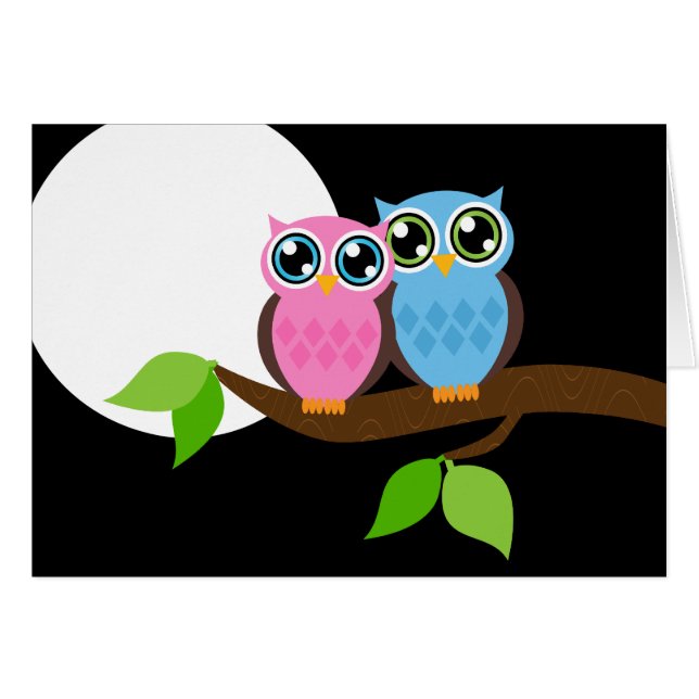 Sweet Romantic Owls (Voorkant Horizontaal)