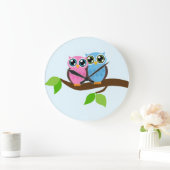 Sweet Romantic Owls Grote Klok (Huis)