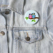 Sweet Romantic Owls Ronde Button 5,7 Cm (In situ)
