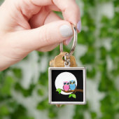 Sweet Romantic Owls Sleutelhanger (Hand)