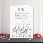 Sweet Romantic Prom Invite | Promposal Kaart
