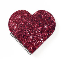 Sweet Romantic Red Glitter Heart