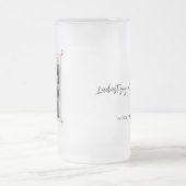 Sweet Romantic Retro Foto Valentijns's Cadeaus Matglas Bierpul (Center)