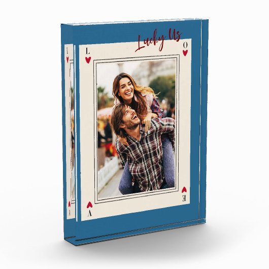 Sweet Romantic Retro Valentijns's Gifts Fotoblok (Links)