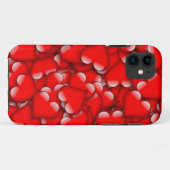 Sweet Romantic Valentijn Love Hearts Red Case-Mate iPhone Case (Achterkant (horizontaal))